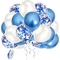 フルーレ birthdayグッズ2025 思い出付きお祝いフルセット Amazon | ブルー 41歳の誕生日デコレーション Happy Birthday